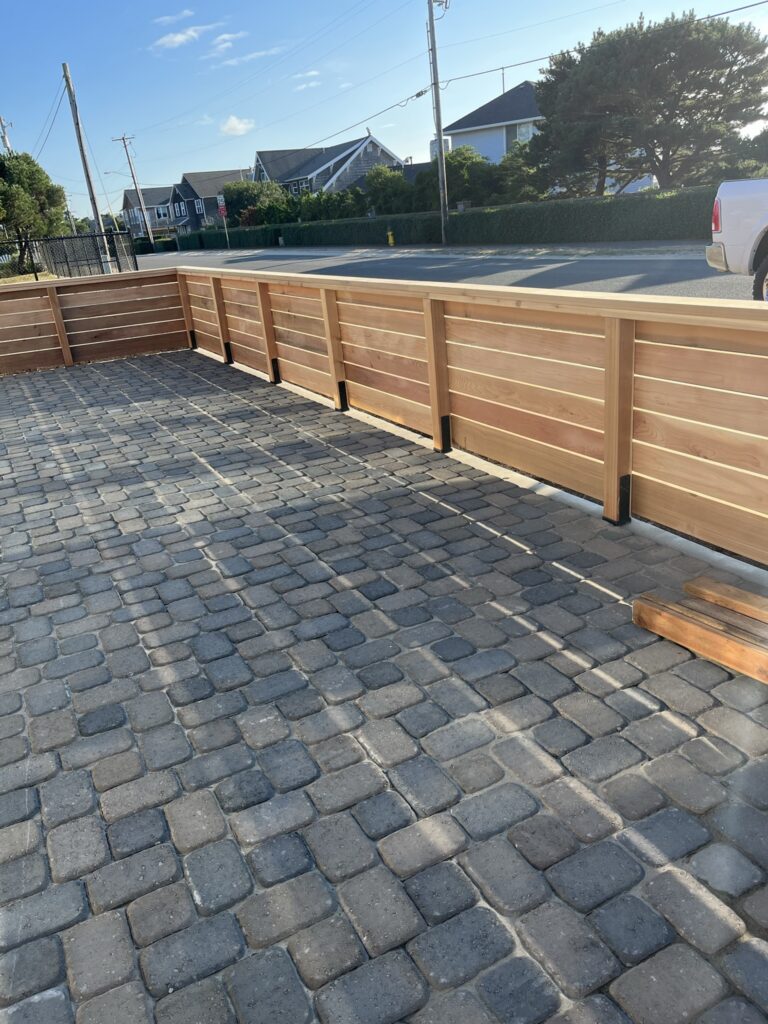 Custom paver patio in Seaside Oregon