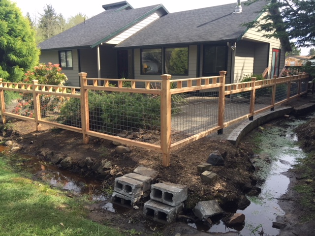 Residential yard drainage improvements - Cannon Beach OR